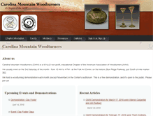 Tablet Screenshot of carolinamountainwoodturners.org